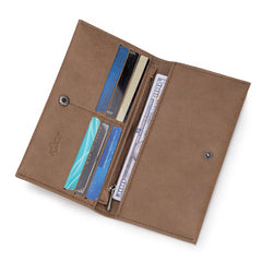 WG224-W071  Wrangler Long Wallet with Detachable Zipper Pocket