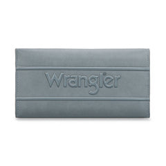 WG224-W071  Wrangler Long Wallet with Detachable Zipper Pocket