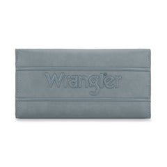 WG224-W071  Wrangler Long Wallet with Detachable Zipper Pocket