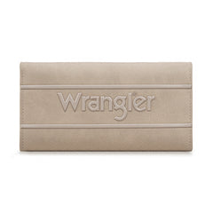 WG224-W071  Wrangler Long Wallet with Detachable Zipper Pocket