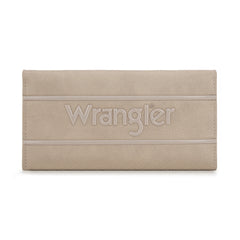 WG224-W071  Wrangler Long Wallet with Detachable Zipper Pocket