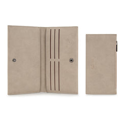 WG224-W071  Wrangler Long Wallet with Detachable Zipper Pocket