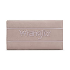 WG224-W071  Wrangler Long Wallet with Detachable Zipper Pocket