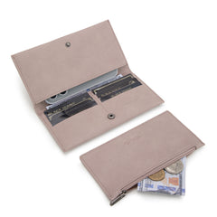 WG224-W071  Wrangler Long Wallet with Detachable Zipper Pocket