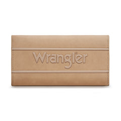 WG224-W071  Wrangler Long Wallet with Detachable Zipper Pocket