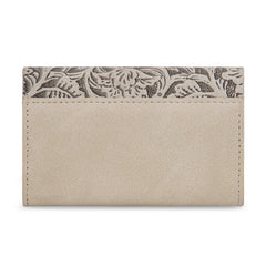 WG224-W072  Wrangler Floral Tooled Card Holder - Beige