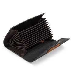 WG224-W072  Wrangler Floral Tooled Card Holder - Black