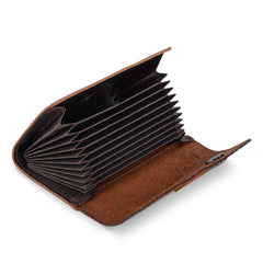 WG224-W072  Wrangler Floral Tooled Card Holder - Brown