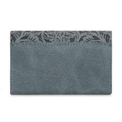 WG224-W072  Wrangler Floral Tooled Card Holder -Jean