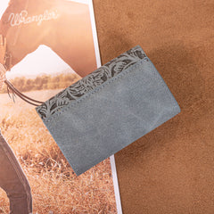 WG224-W072  Wrangler Floral Tooled Card Holder -Jean