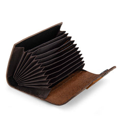 WG224-W072  Wrangler Floral Tooled Card Holder -Khaki