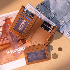 WG224-W074  Wrangler Card Holder Bi-Fold Wallet
