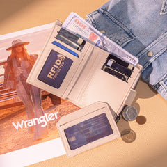 WG224-W074  Wrangler Card Holder Bi-Fold Wallet