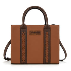 WG225-8120  Wrangler Whipstitch Tote/Crossbody - Brown-Coffee