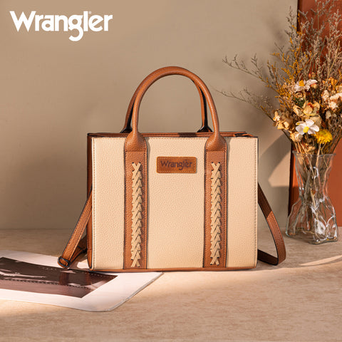 WG225-8120  Wrangler Whipstitch Tote/Crossbody - Tan