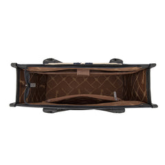 WG226G-8119  Wrangler Tooled Aztec Pattern Print Concealed Carry Large Tote - Black