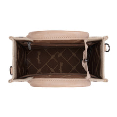WG226-8120S  Wrangler Aztec Pattern Dual Sided Print -Tote/Crossbody -Tan