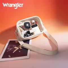 WG229-603  Wrangler Clear Crossbody Bag/Stadium Bag - Beige