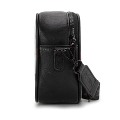 WG229-603  Wrangler Clear Crossbody Bag/Stadium Bag - Black-HotPink