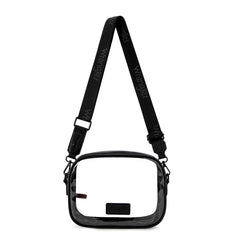 WG229-603  Wrangler Clear Crossbody Bag/Stadium Bag - Black