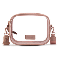 WG229-603  Wrangler Clear Crossbody Bag/Stadium Bag - Dark  Pink
