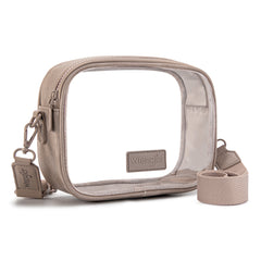WG229-603  Wrangler Clear Crossbody Bag/Stadium Bag -Nude
