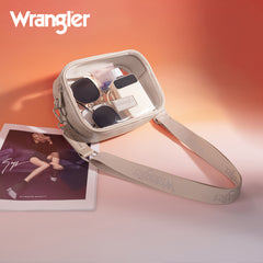 WG229-603  Wrangler Clear Crossbody Bag/Stadium Bag -Nude