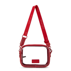 WG229-603  Wrangler Clear Crossbody Bag/Stadium Bag - Red