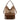 WG233-2001 Wrangler Aztec Embroidered Fringe Large Hobo/CrossbodyBag - Tan