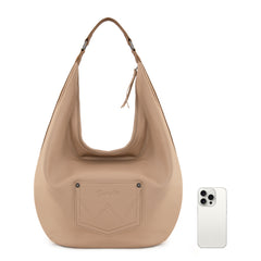 WG233-3027  Wrangler Aztec Embroidered Large Hobo Bag- Tan