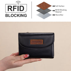 WG263-W076BK   Wrangler Tri-Fold Wallet  - Black