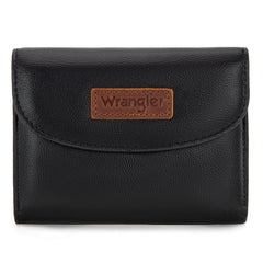 WG263-W076BK   Wrangler Tri-Fold Wallet  - Black