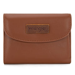 WG263-W076BR   Wrangler Tri-Fold Wallet  - Brown
