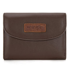 WG263-W076   Wrangler Tri-Fold Wallet  - Coffee