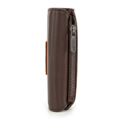 WG263-W076   Wrangler Tri-Fold Wallet  - Coffee