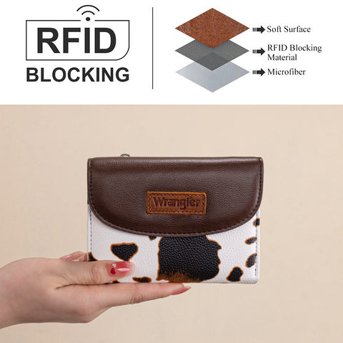 WG263-W076COW-BR   Wrangler Tri-Fold Wallet  - Cow-Brown