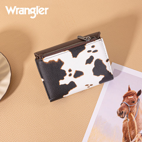 WG263-W076COW-BR   Wrangler Tri-Fold Wallet  - Cow-Brown