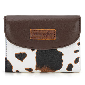 WG263-W076COW-BR Wrangler Tri-Fold Wallet - Cow-Brown