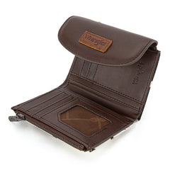 WG263-W076COW-BR   Wrangler Tri-Fold Wallet  - Cow-Brown