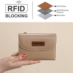 WG263-W076KH   Wrangler Tri-Fold Wallet  - Khaki
