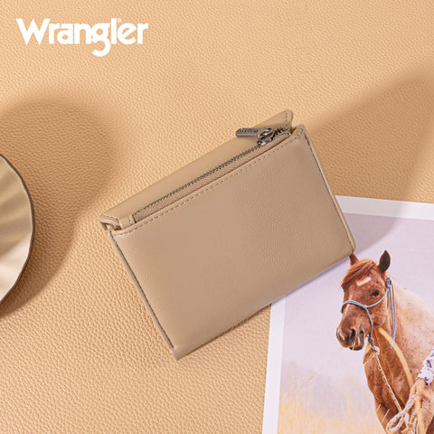 WG263-W076KH   Wrangler Tri-Fold Wallet  - Khaki