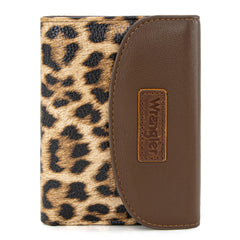 WG263-W076LP    Wrangler Tri-Fold Wallet  -Leopard