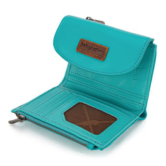 WG263-W076TQ    Wrangler Tri-Fold Wallet  -Turquoise