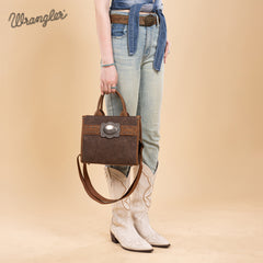 WG250-81202CF   Wrangler Buckle Tote/Crossbody -Coffee