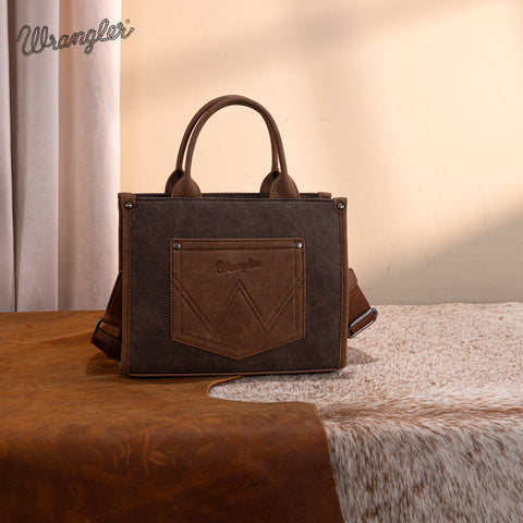 WG250-81202CF   Wrangler Buckle Tote/Crossbody -Coffee