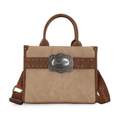 WG250-81202TN   Wrangler Buckle Tote/Crossbody -Tan