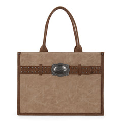 WG250G-8119TN    Wrangler Buckle Concealed Carry Large Tote-Tan