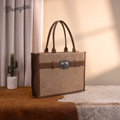 WG250G-8119TN    Wrangler Buckle Concealed Carry Large Tote-Tan
