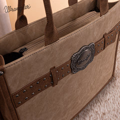 WG250G-8119TN    Wrangler Buckle Concealed Carry Large Tote-Tan