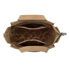 WG252-8014  Wrangler Genuine Hair-On Cowhide Tote/Crossbody - Tan